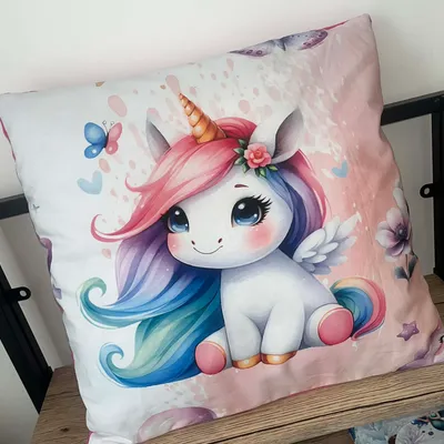 Coussin enfant licorne 